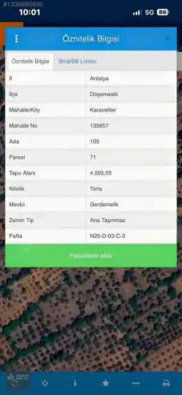 Döşemealtı Karaveliler'se 2.253 m² Zeytin Bahçesi — fotoğraf 2